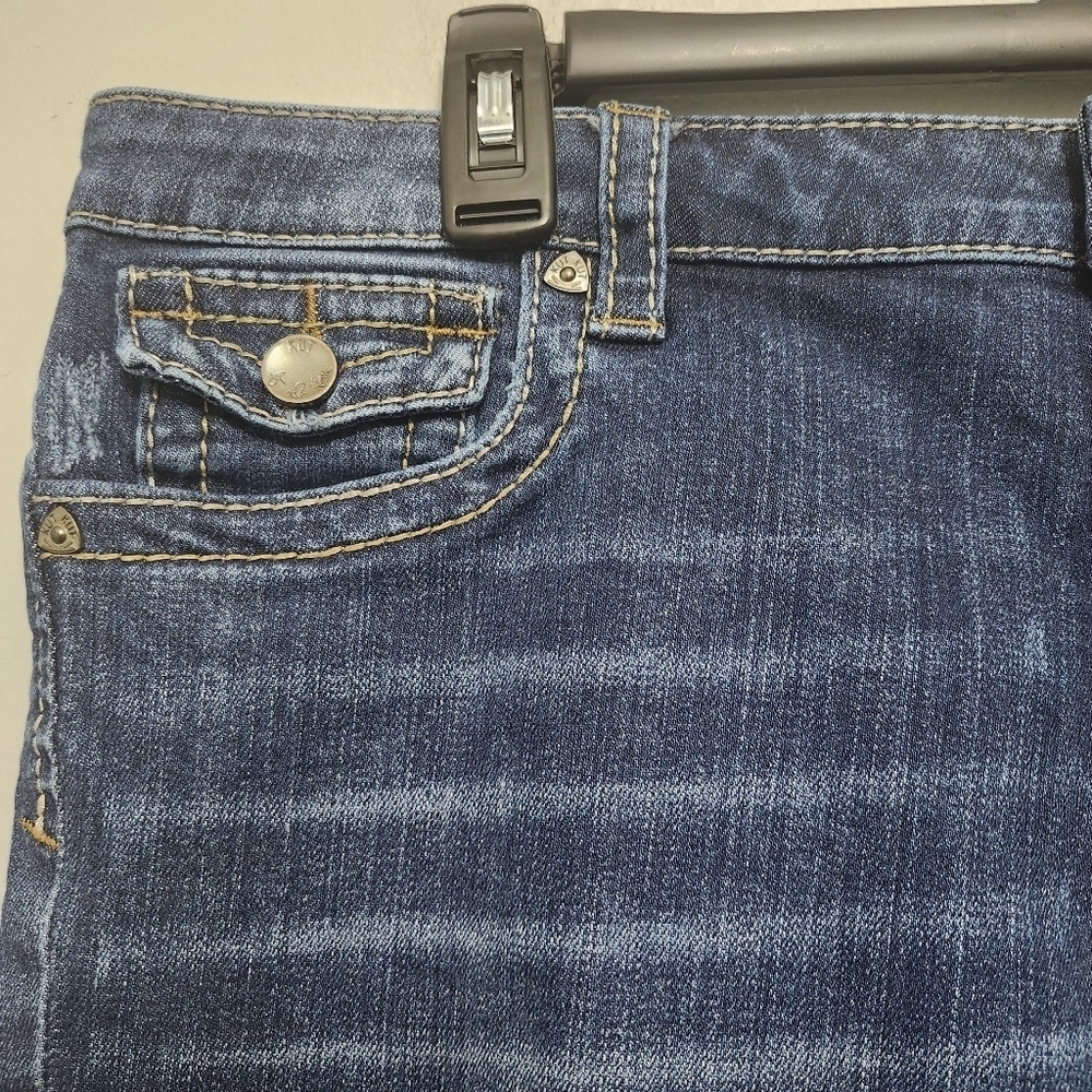 KUT women's Natalie denim shorts size 16 blue - Picture 3 of 9